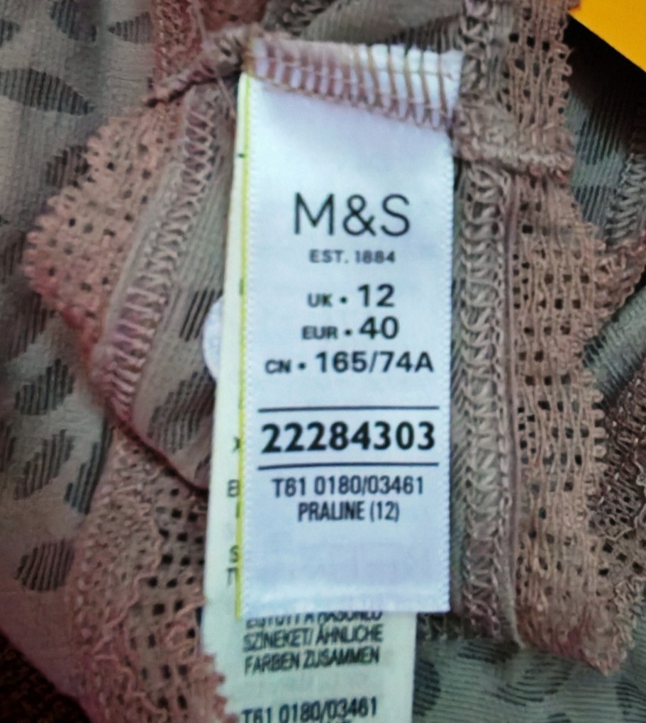 M&S Praline Bikini Knickers Size 12