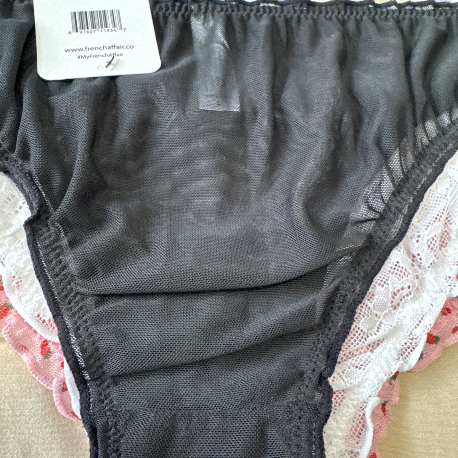 FRENCH AFFAIR NYLON SPANDEX BIKINI PANTIES 3 PACK LARGE WOMENS UNDERWEAR NYLON