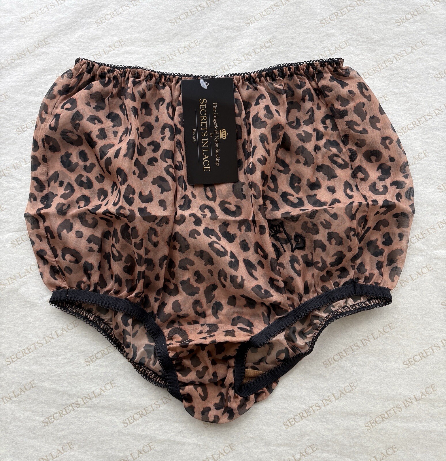 Empress Chiffon Leopard Print by Secrets In Lace Ladies Panties