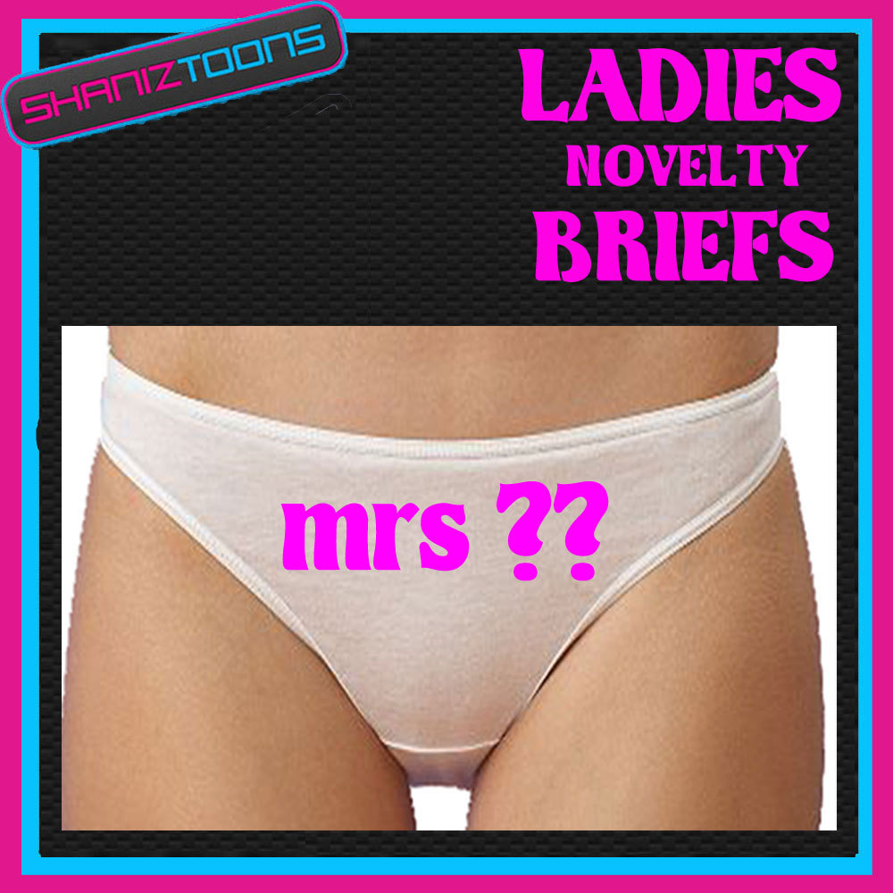 WOMENS KNICKERS PERSONALISED WEDDING HEN