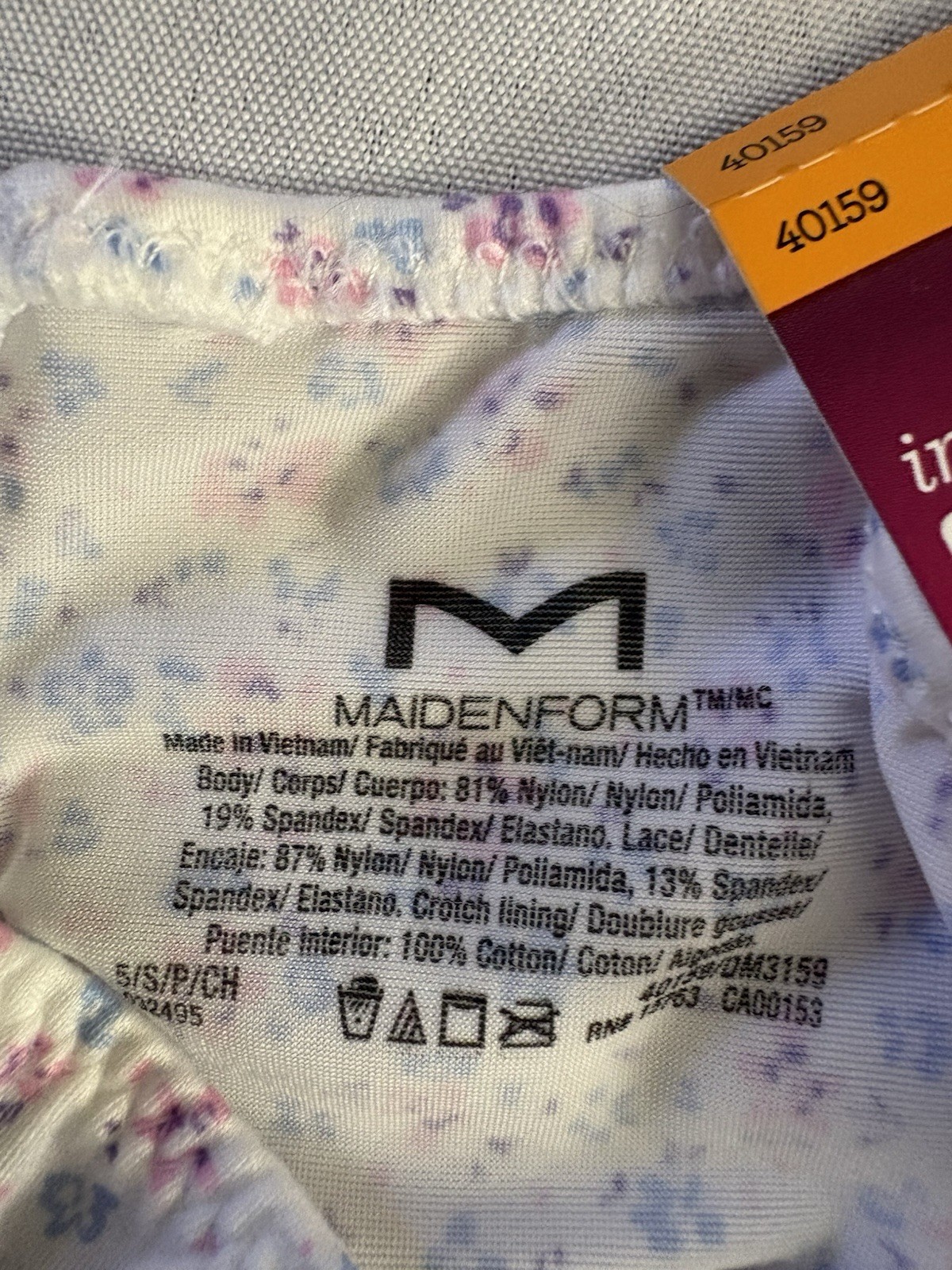 NEW Maidenform Tanga Panties Lace 40159 Maidenform Panty 2 Pair Women’s Small 5