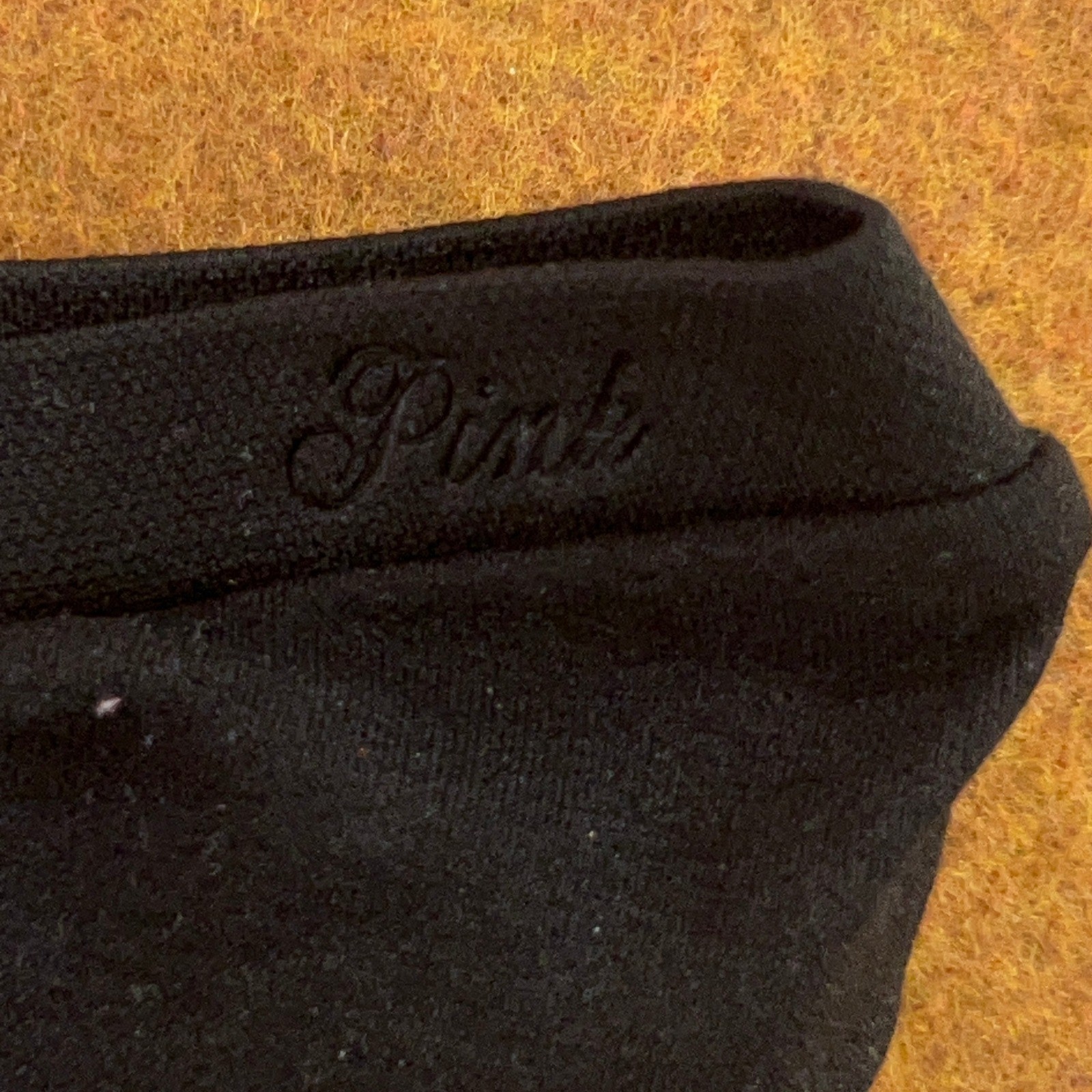 PINK Womens Large Black Tan Seamless String Thong Panty 2 Pack NWT