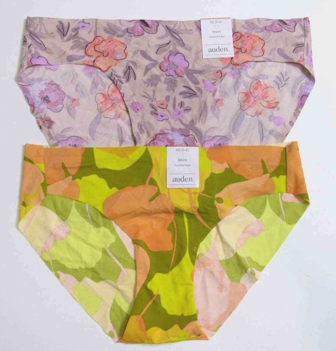 Auden Women’s Variety Bikini 2 Pack Panties Size XS 0-2