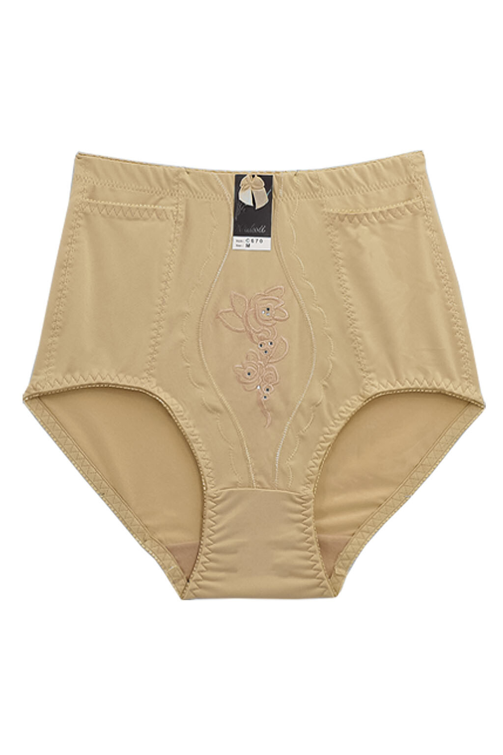 Lot 6 Tummy Control Panties Brief Front Side Pockets S M L XL 2XL 3XL 4XL 670