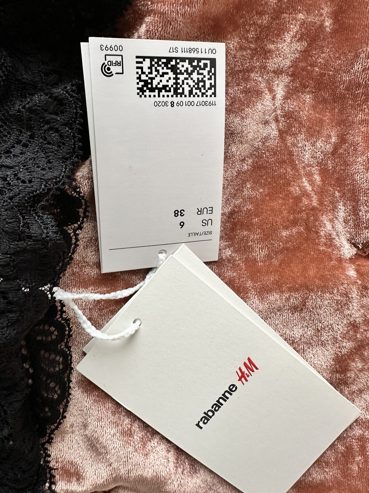 Rabanne x H&M UK10 US6 EU38 BLACK Lace shorts DESIGNER ONLINE EXCLUSIVE FAB BNWT