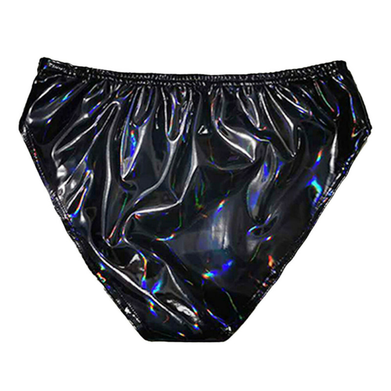Sexy Women’s PVC Leather Panties High Rise Seamless Knicker Underwear Lingeries