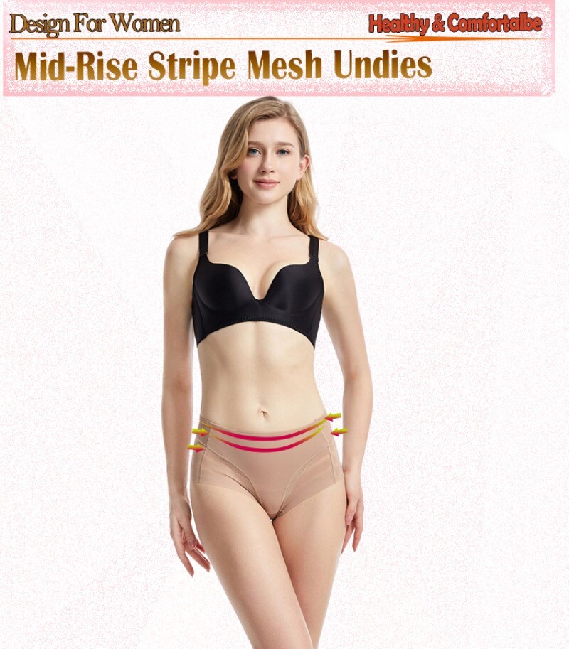 Women sexy Seamless High Waist Panties Stretch Briefs Underwear