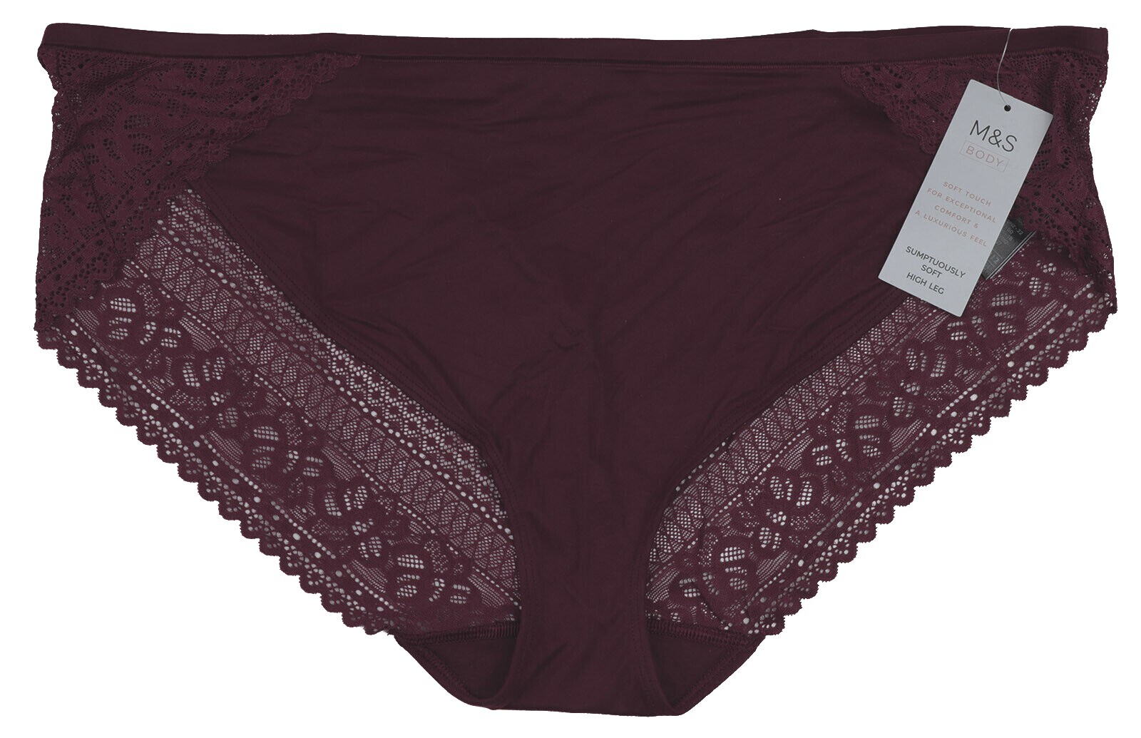 M&S High Leg Knickers Womens Size 6 x2 zz