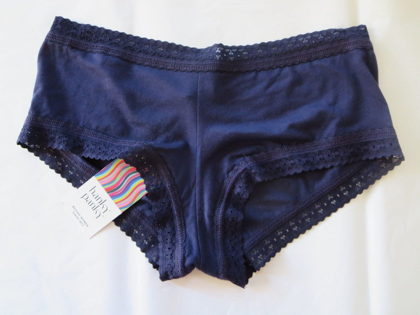 HANKY PANKY #631274 DREAM BOYSHORT PANTIES, INDIGO, SMALL, NWT, $29