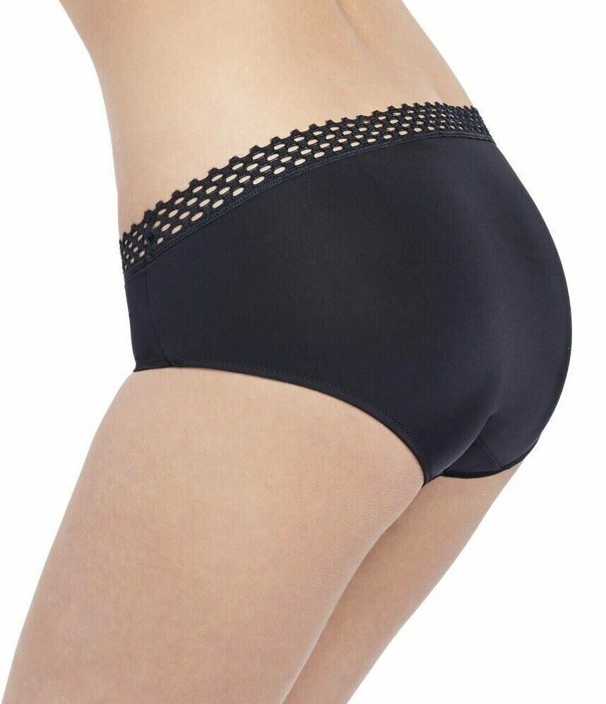 B.Tempt’d Brief Tied In Dots S 10 12 Black Bikini Hipster Knickers 978238 Wacoal