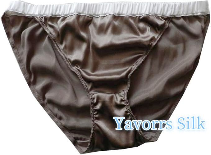 Yavorrs 3Pairs Womens 100% Silk String Bikini Silk Panties SIZE: S