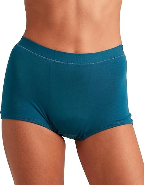 saalt Comfort Modal Boyshort Period Underwear- Heavy Absorbency- Comfortable, L
