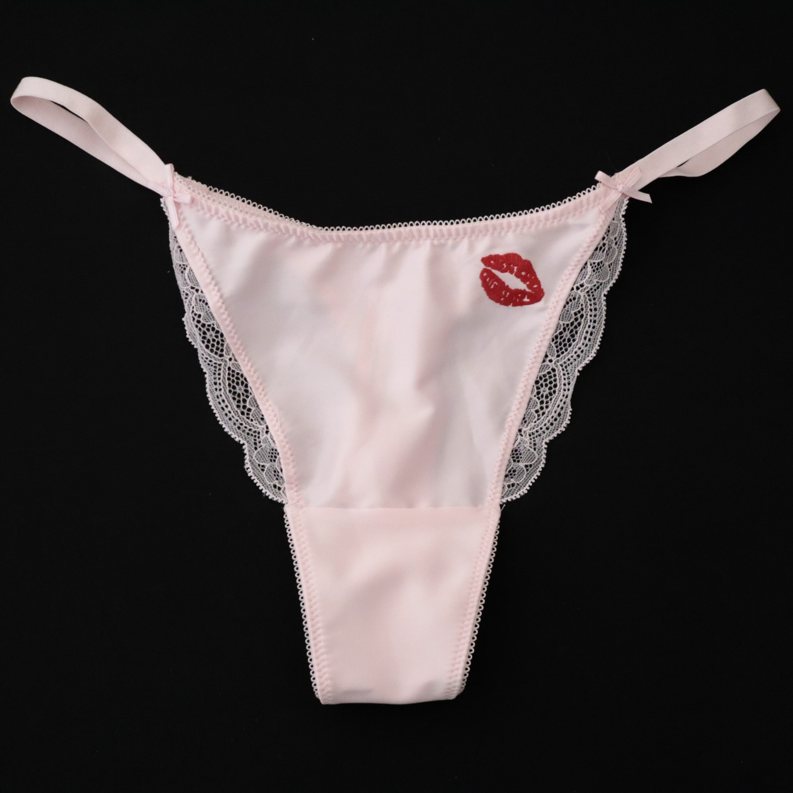 Victoria’s Secret Tease Satin Kiss High Leg Thong V-String Panty S M