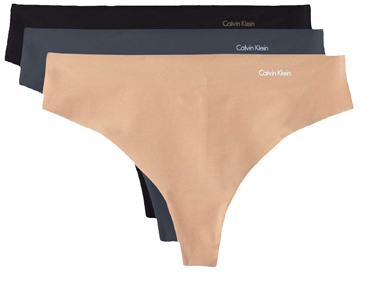 Calvin Klein Invisible No Panty Line Thong 3 Pack – QD3558