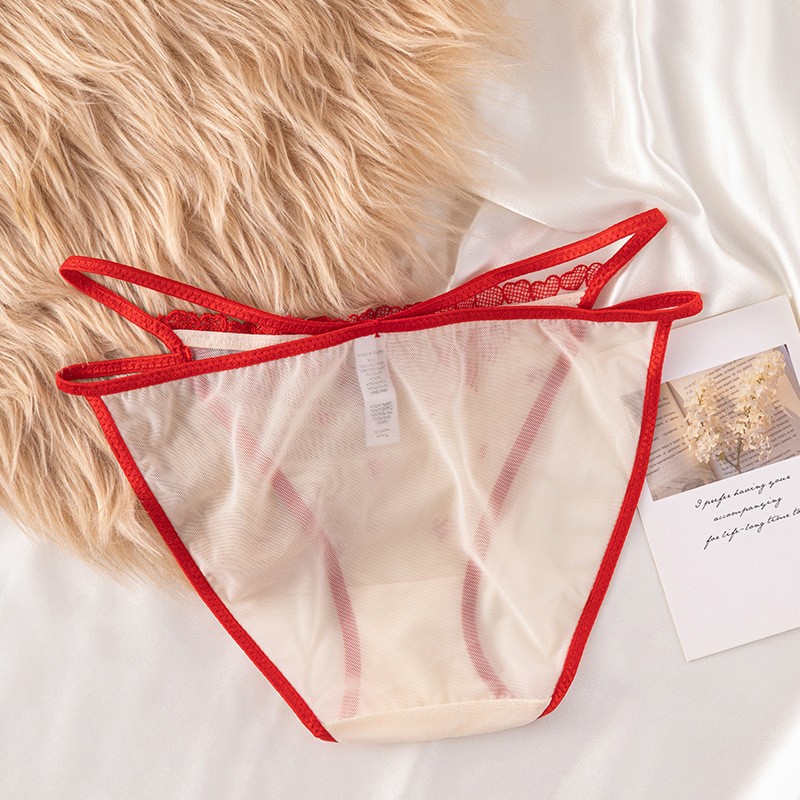 4 Pack Lot Sexy Womens Sheer See Through Panties Brief Underwear Lingerie French