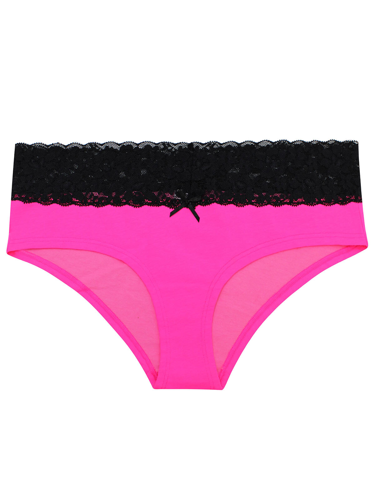 La Senza Pink Contrast Lace Trim Hipster Knickers/Briefs – Sizes S, M, L, XL.