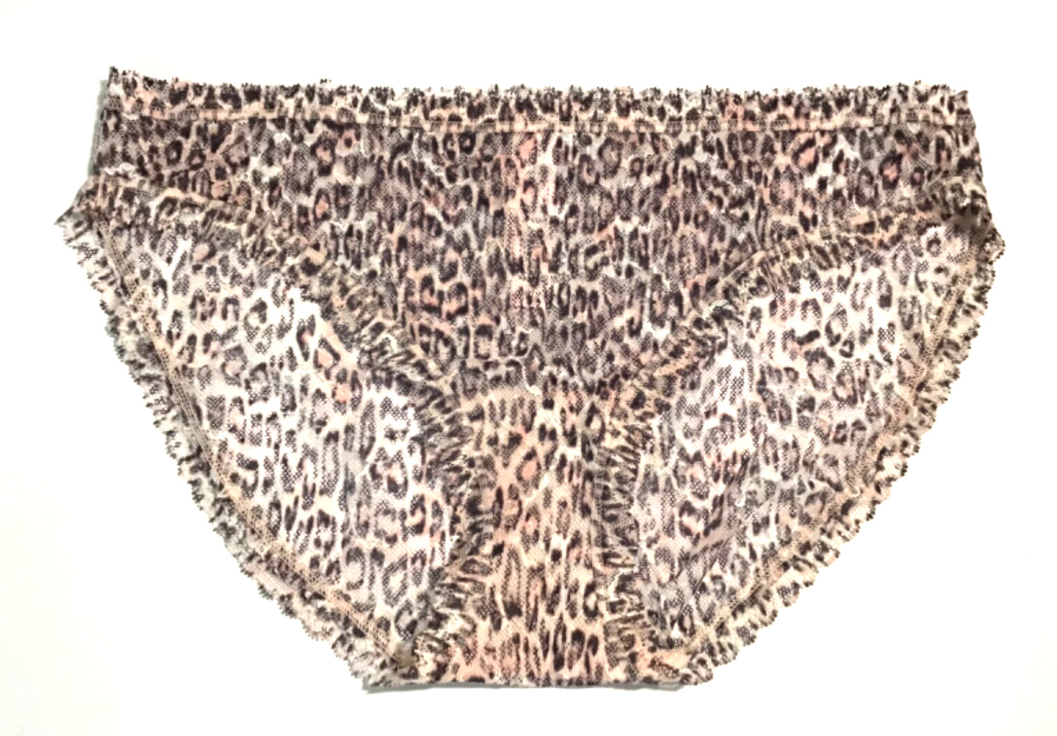 Victoria’s Secret The Lacie Lace Bikini Panty Medium Purest Pnk Animal Print NEW