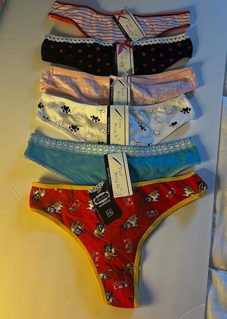 Yun Meng Ni 5 Pair Multi color Womens 1 Pair Bes Tena Intimates Size XL NWT