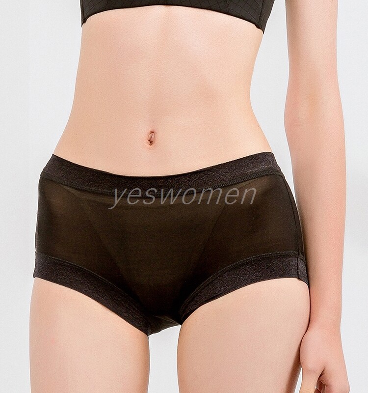 7 Pair Women 100% Mulberry Silk Underwear Panties Silk Breathable Bikini Panties