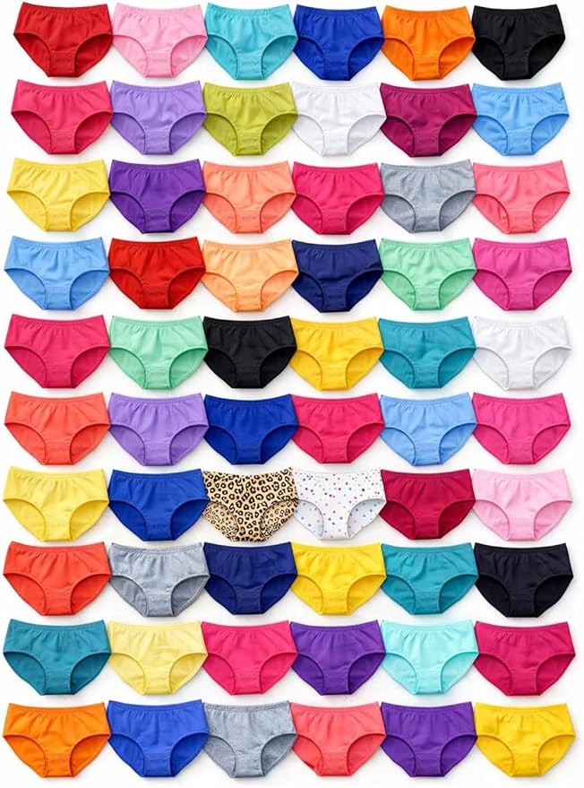 BILLIONHATS 72 Pack Women’s Panties Bulk, Ladies Briefs, Sizes S–2X