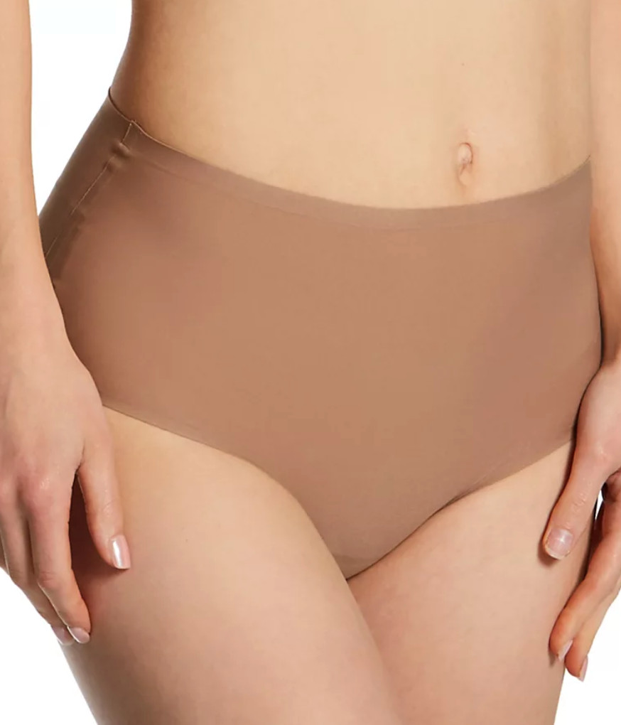 Chantelle ONE SIZE PLUS (1X-4X) SoftStretch Brief Panty 1137 NWOT Coffee Latte