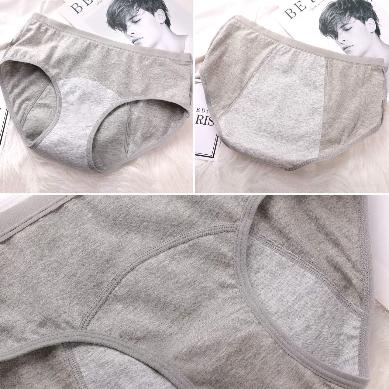 Period Underwear Menstrual Panties Cotton Postpartum Easy Clean Teens Brief