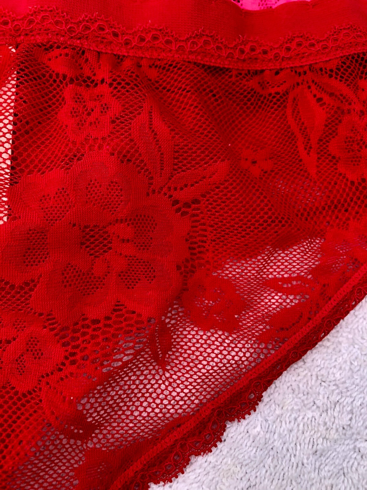 Victoria’s Secret Fishnet Floral Lace Hiphugger Culotte Classique Panties Size S