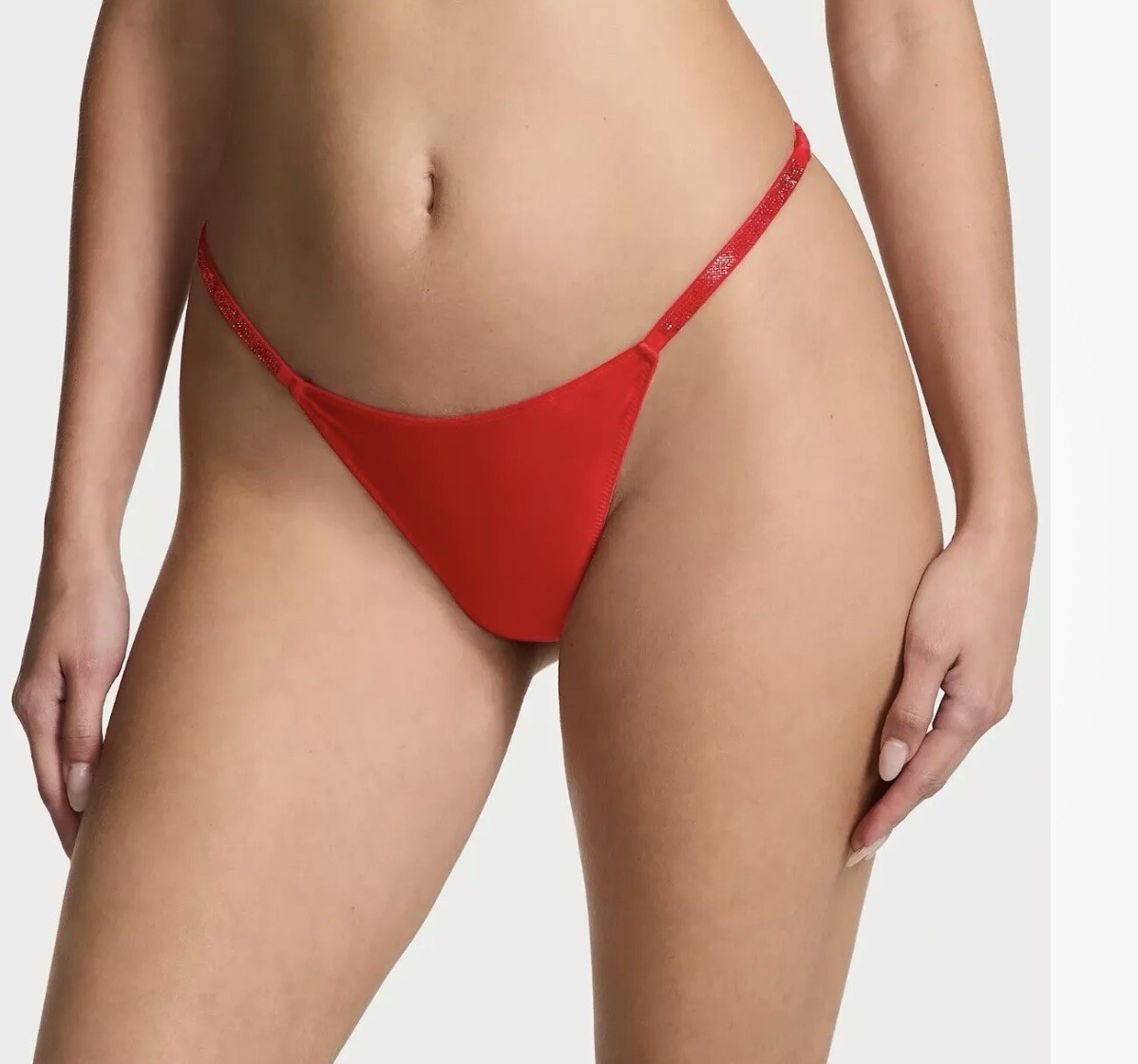 💕VICTORIA’S SECRET DREAM ANGELS Satin Shine Bow V-String X-Large LAST ONE!