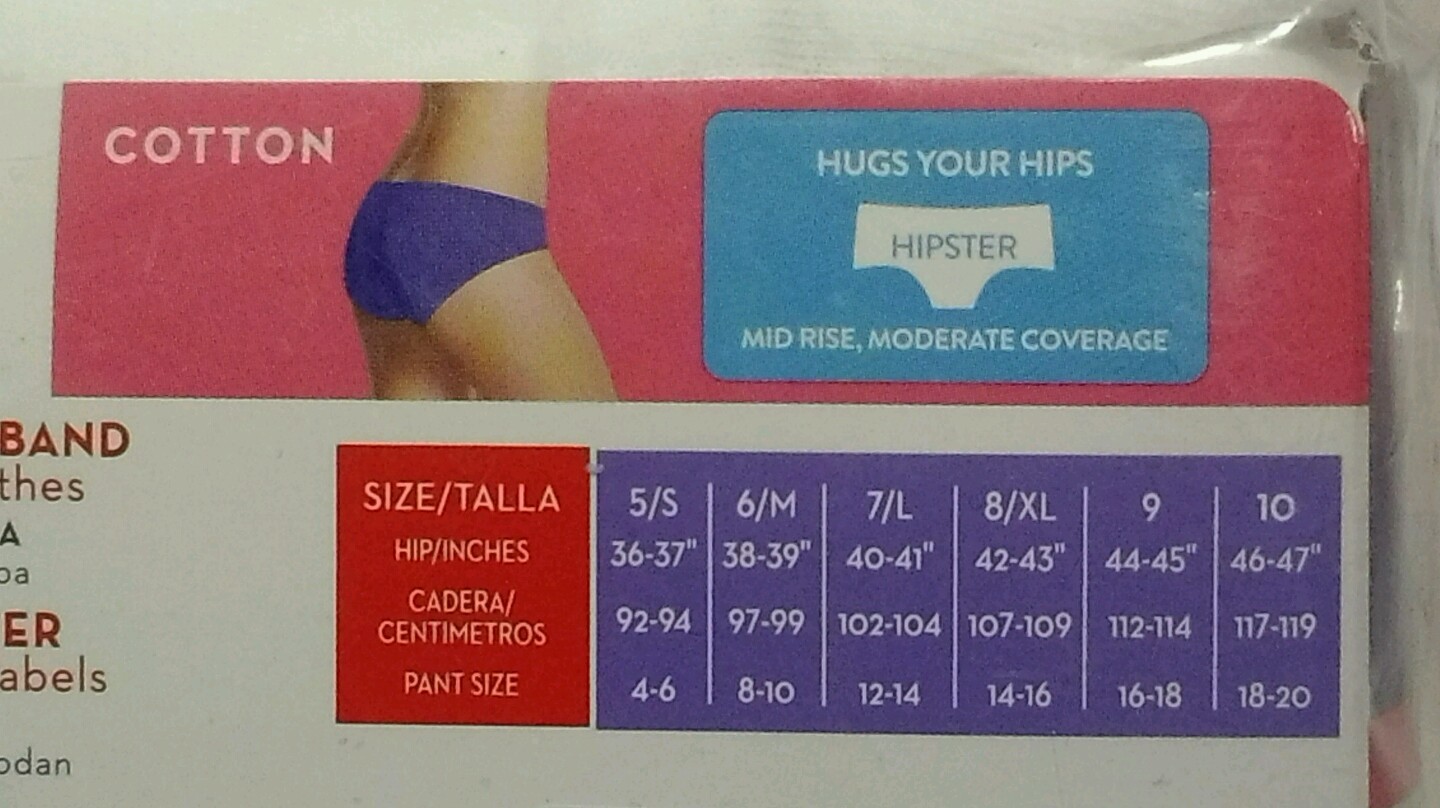 Hanes Ladies Cotton Hipsters Choice 5, 6,7,8,9 or 10 New 3 pack Random Colors