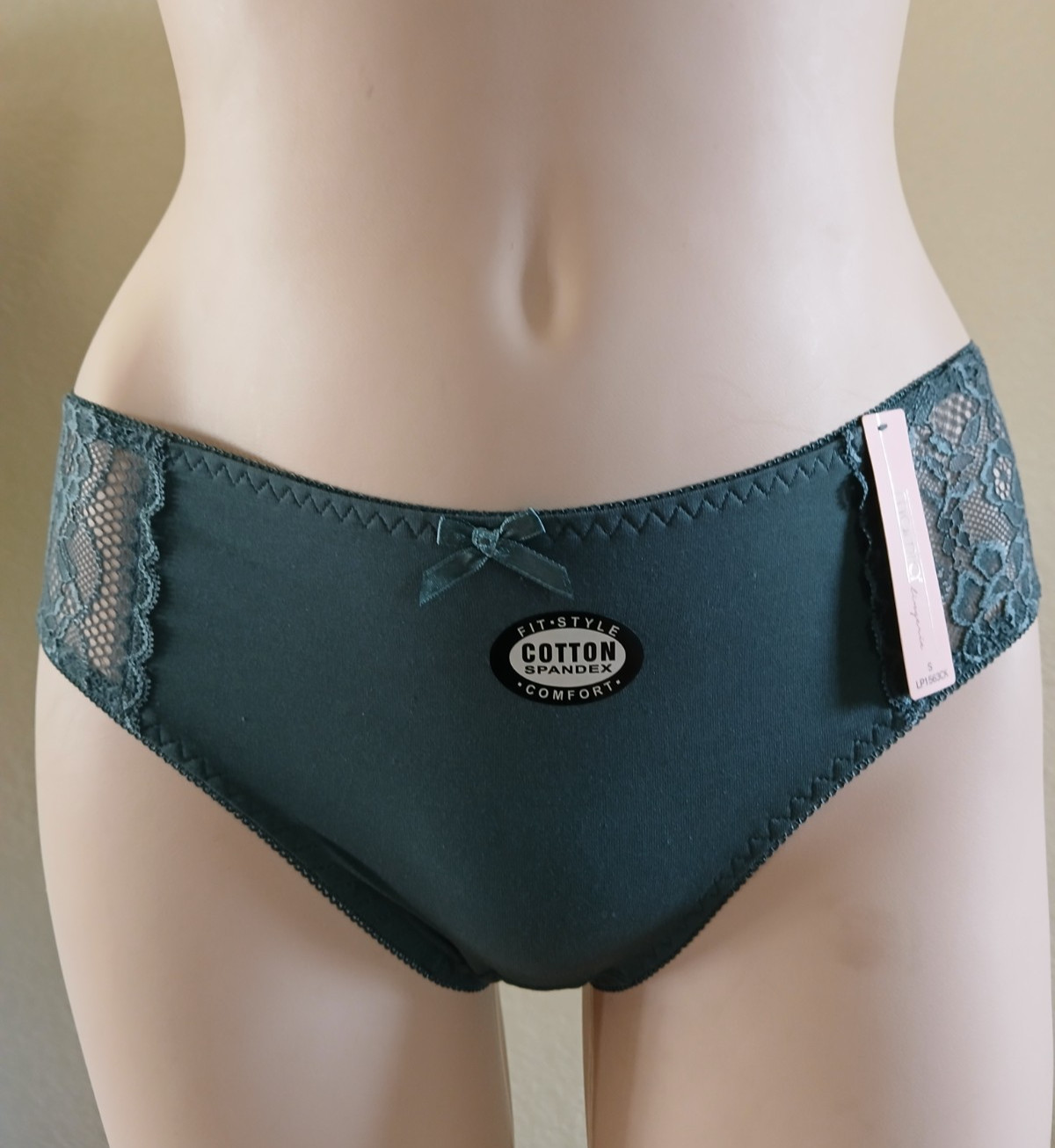 3 NWT WOMEN’S HIPSTER COTTON STRETCH BIKINI LOW CUT PANTY BLUE,ORANGE,GREEN LG