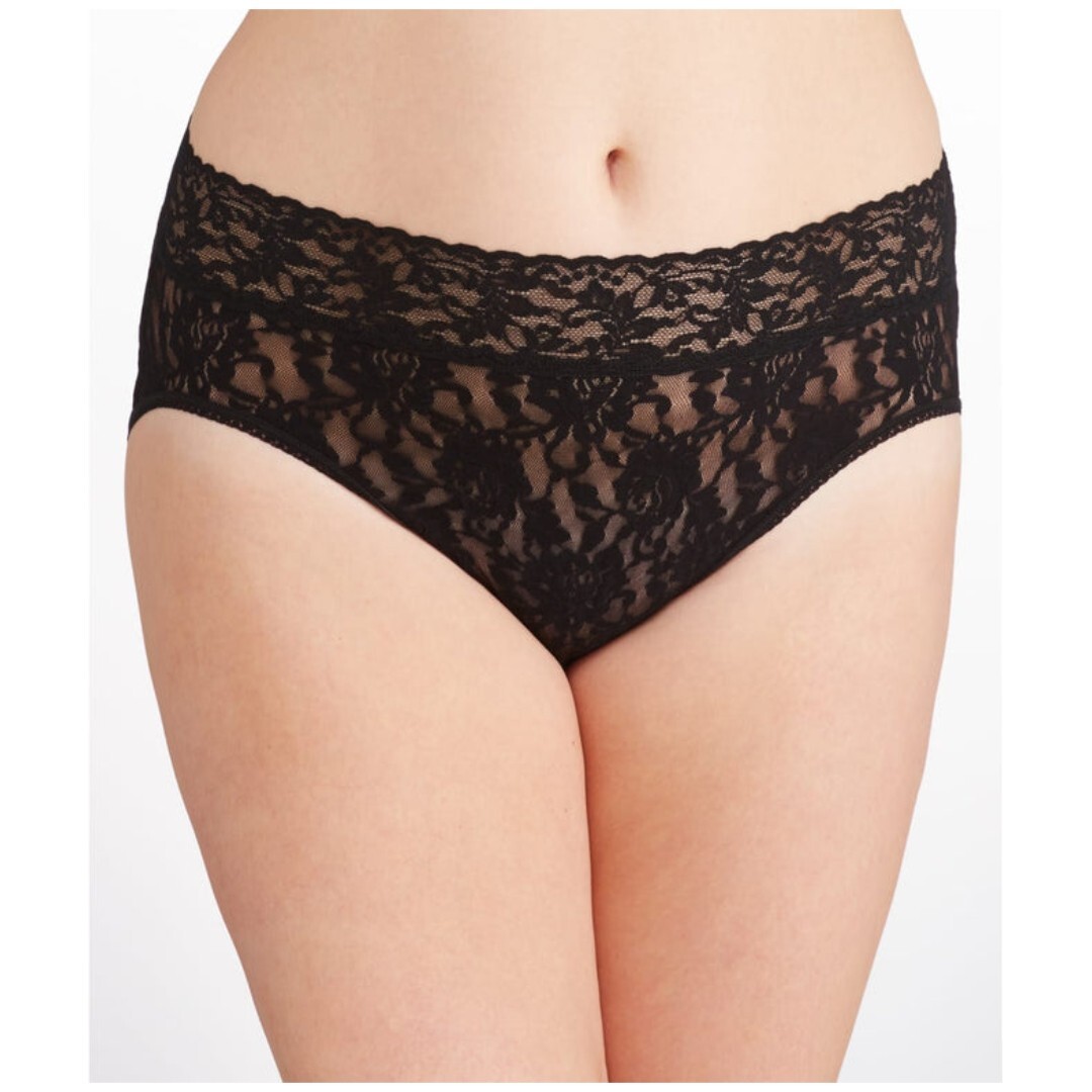 hanky panky signature lace plus french brief, Color: Chai/ Black, Vary in Size