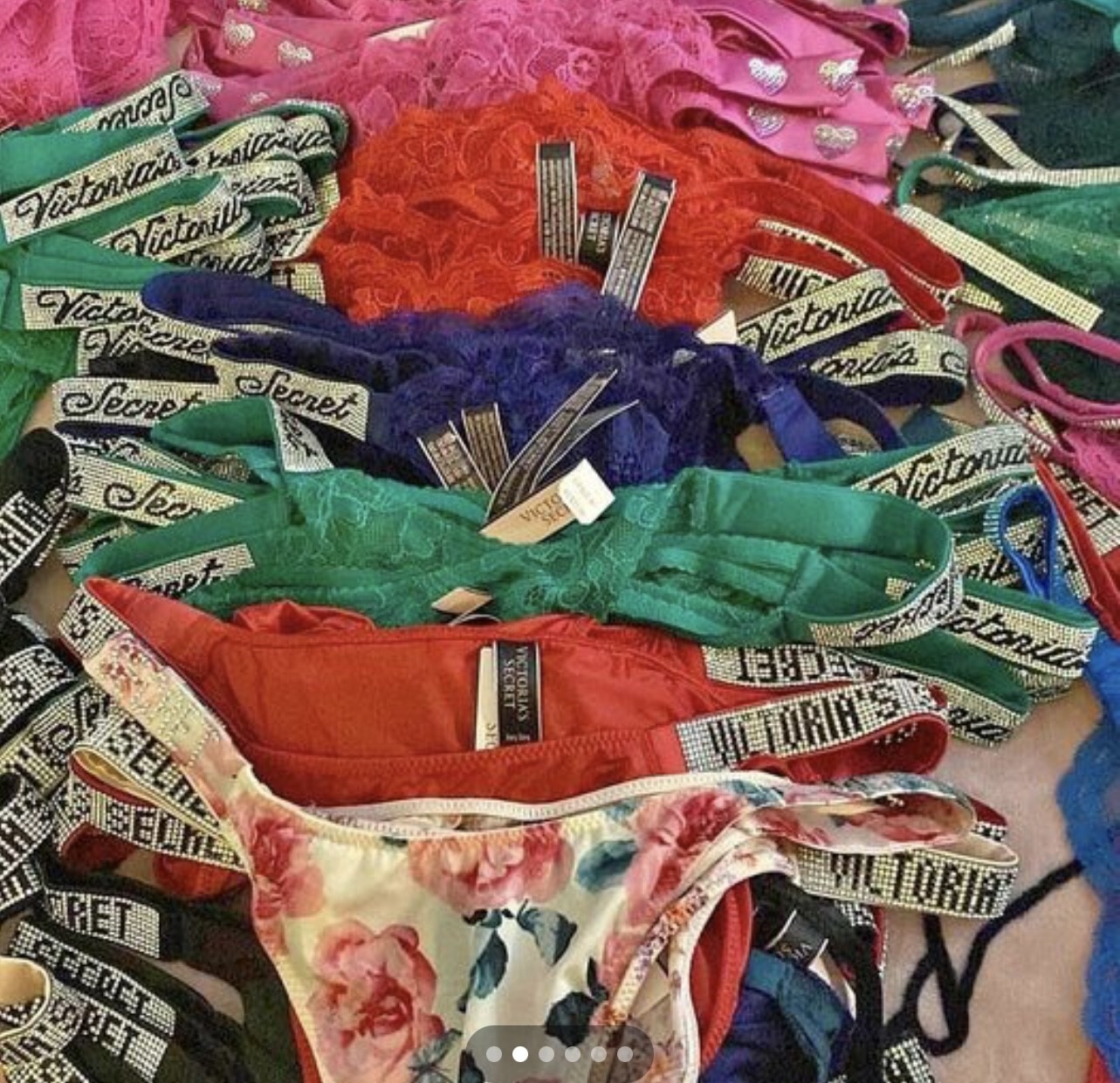 Victoria’s Secret PINK Thong Panties Underwear Bundle Lot-Multiple Sizes-X100
