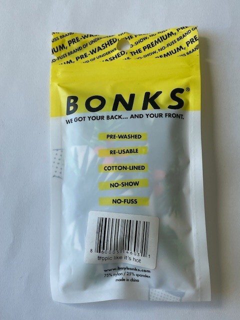 Bonks Thong Premium, Pre-Washed, Edgeless Underwear One Size fits S/M/L FreeShip