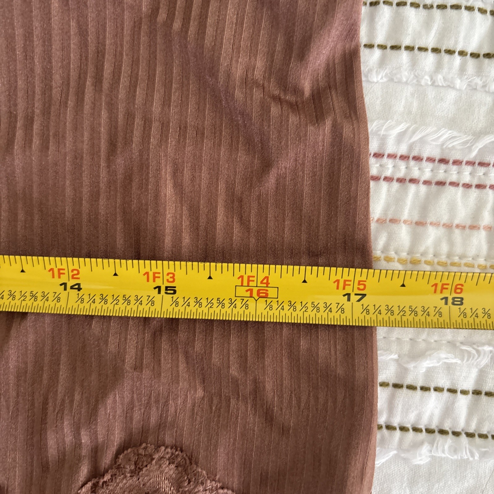 VTG NWT Delta Burke Womens Lace Hipster Panties Brown Size 10 3X