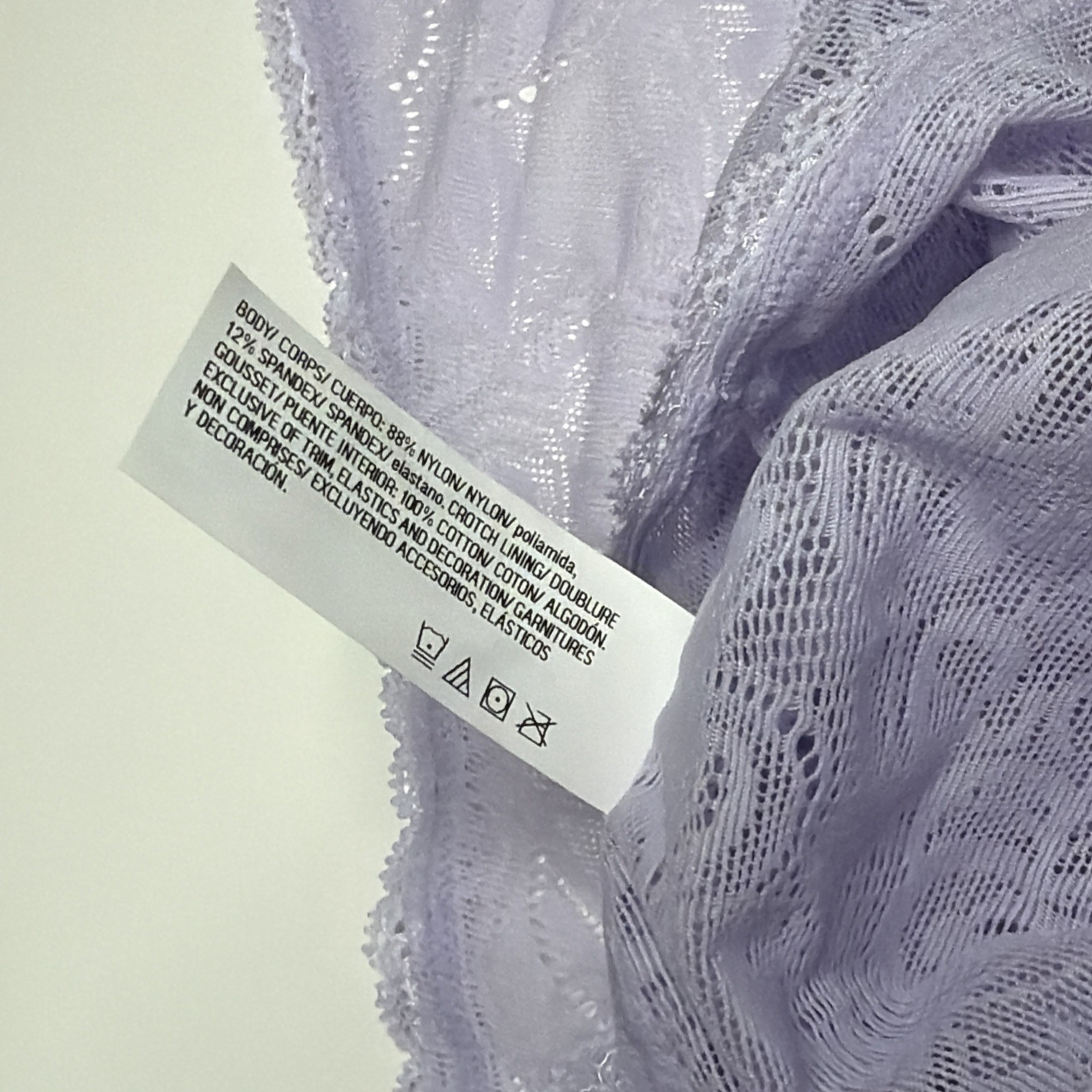 MAIDENFORM High Leg Luxurious Lace Light Purple Panty Womens 2XL/9 NEW 2 Pack