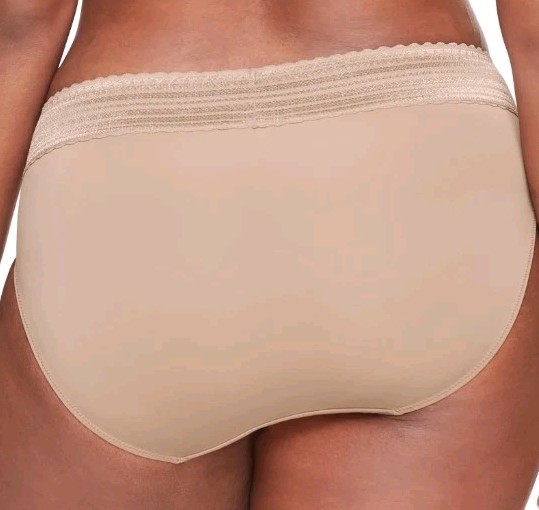 Warner’s Blissful Benefits SIZE 5 Microfiber & Lace Hi-Cut Panties 5 PACK #1748