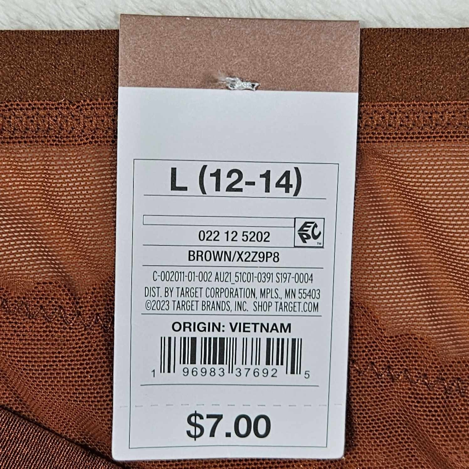 Auden 4pk Lace and Mesh Cheeky Underwear Womens Large Stretch Brown