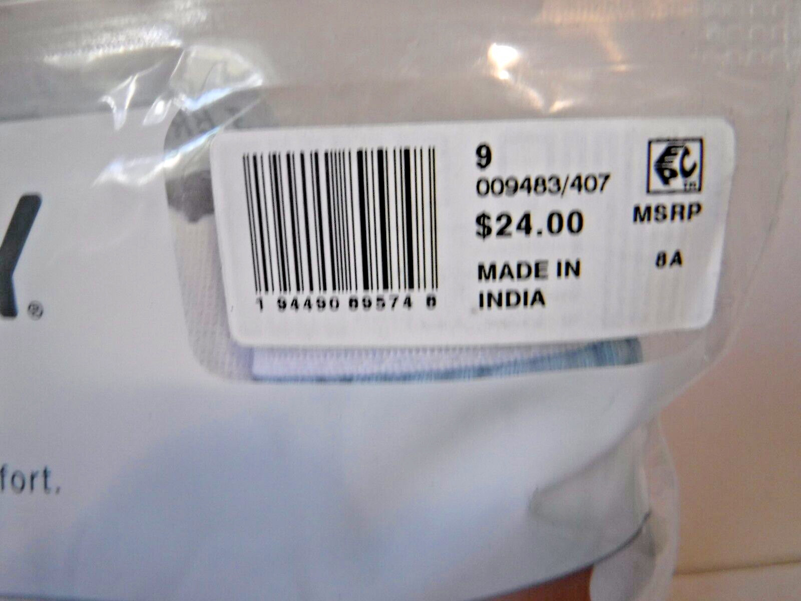 Jockey Classics 3 Briefs white elastic waistband size 9 blue stardust mix
