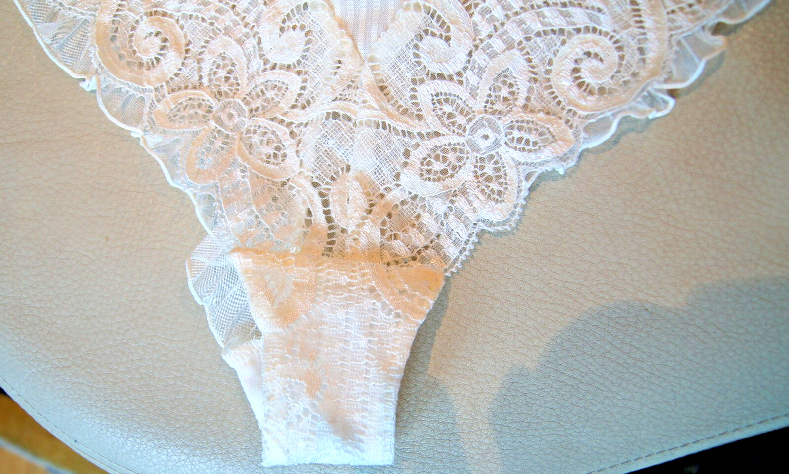 Barbara Ivory “Follies” High Leg Pleated Fan Backed Briefs