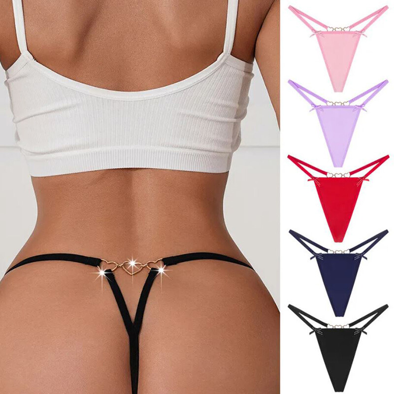 5 Pack Lot Sexy Womens Panties G string Thong High Cut Bikini Lingerie Underwear