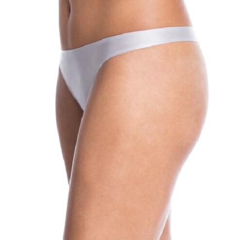 SEAMLESS NYLON soft stretch Smooth THONG Panties 4 colors! Peach XS-L $18