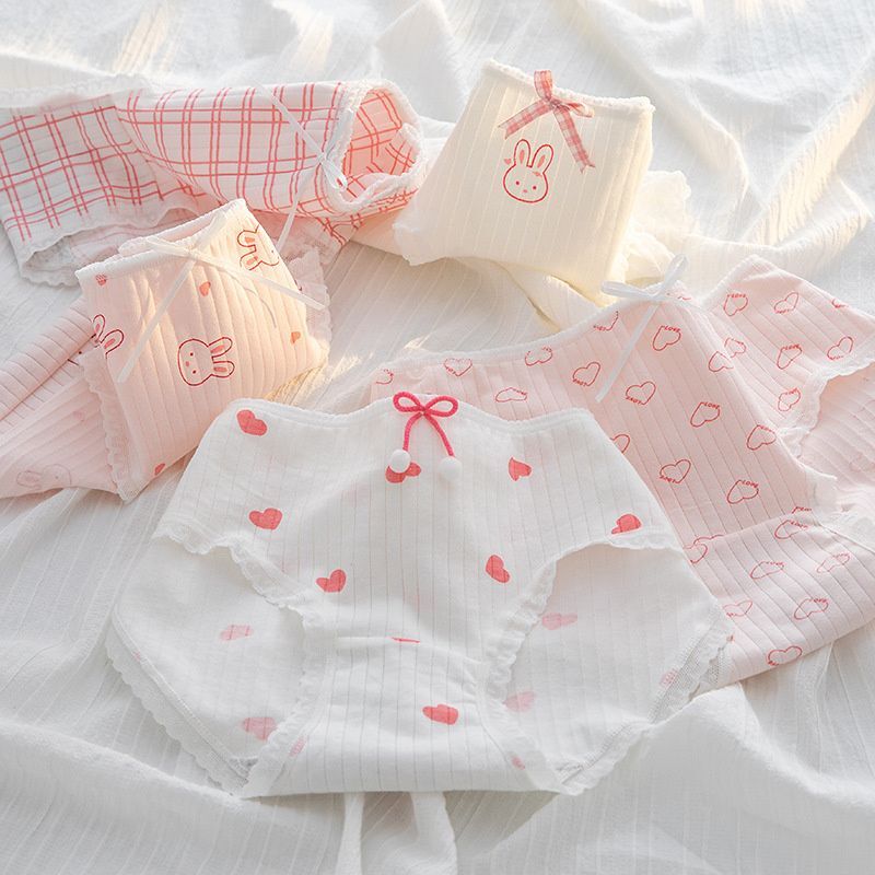 Cartoon Fruit Panties-Cute Animal Print Panty Cotton Breathable Soft Underwear
