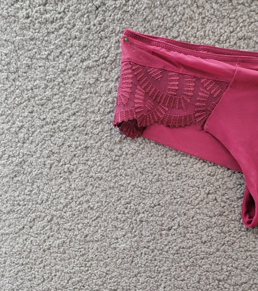 Wacoal After Dark Embroidered Tanga Underwear Women’s 6-M Red Pull On