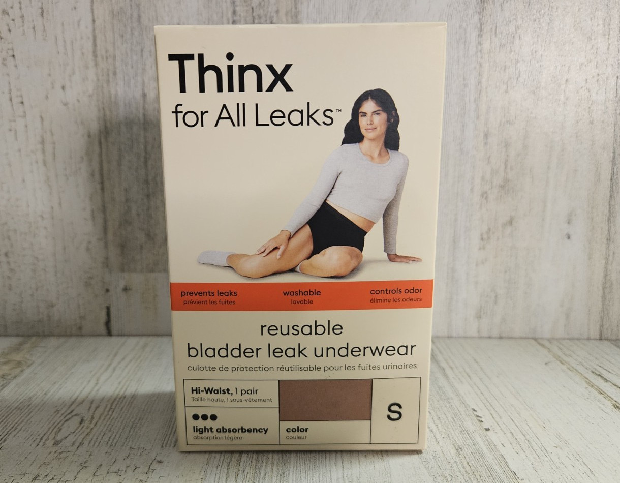 Thinx Underwear Reusable Bladder Leak, Hi-Waist, Light Absorbency, Rose, Small