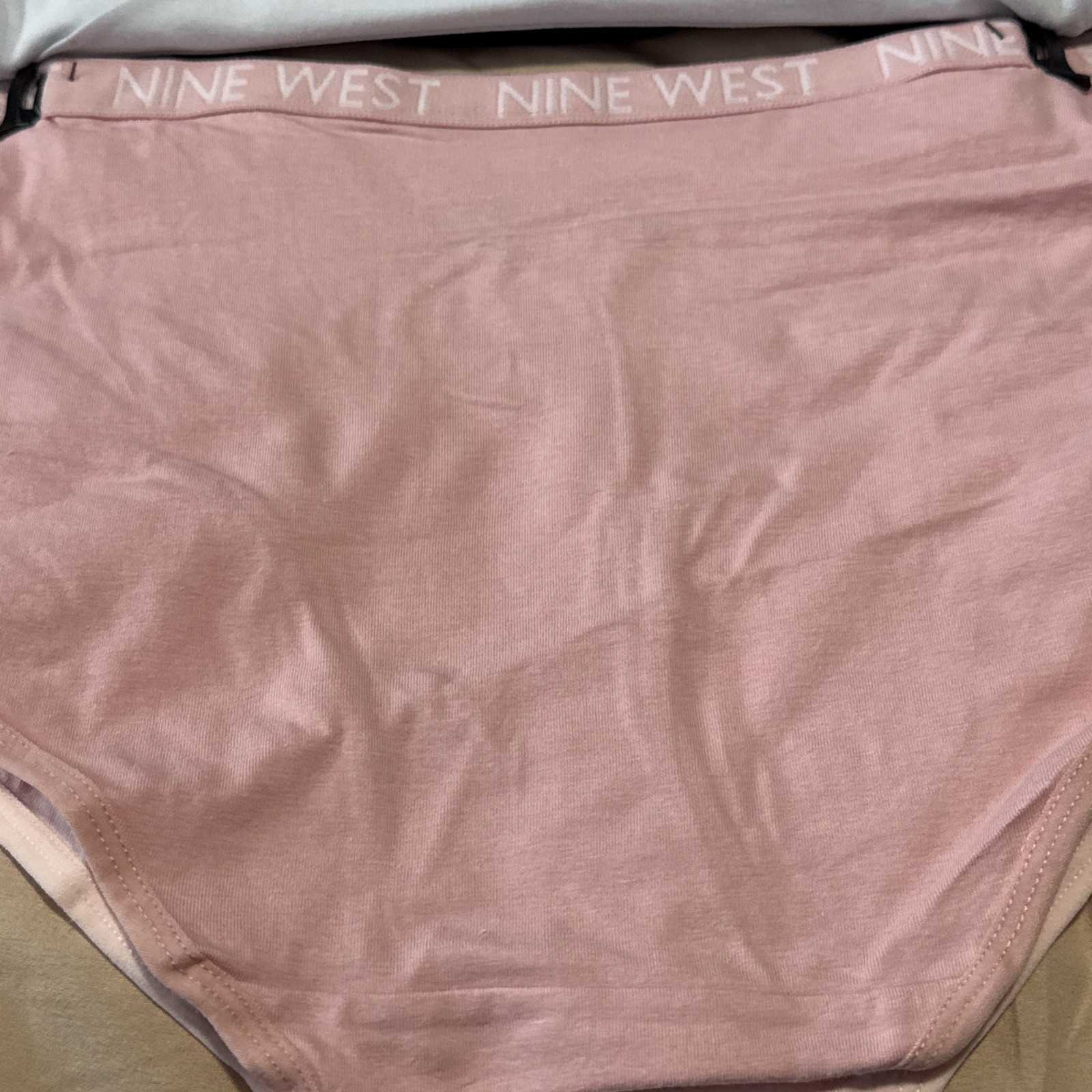NINE WEST INTIMATES 5 PAIR SUPER SOFT BRIEF PANTIES UNDERWEAR LARGE COTTON