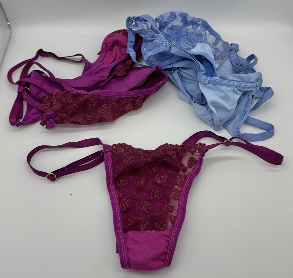 Imperio Moda Intima Tulle lace Panty Set 6 Pair One Size Adjustable Cheeky NEW
