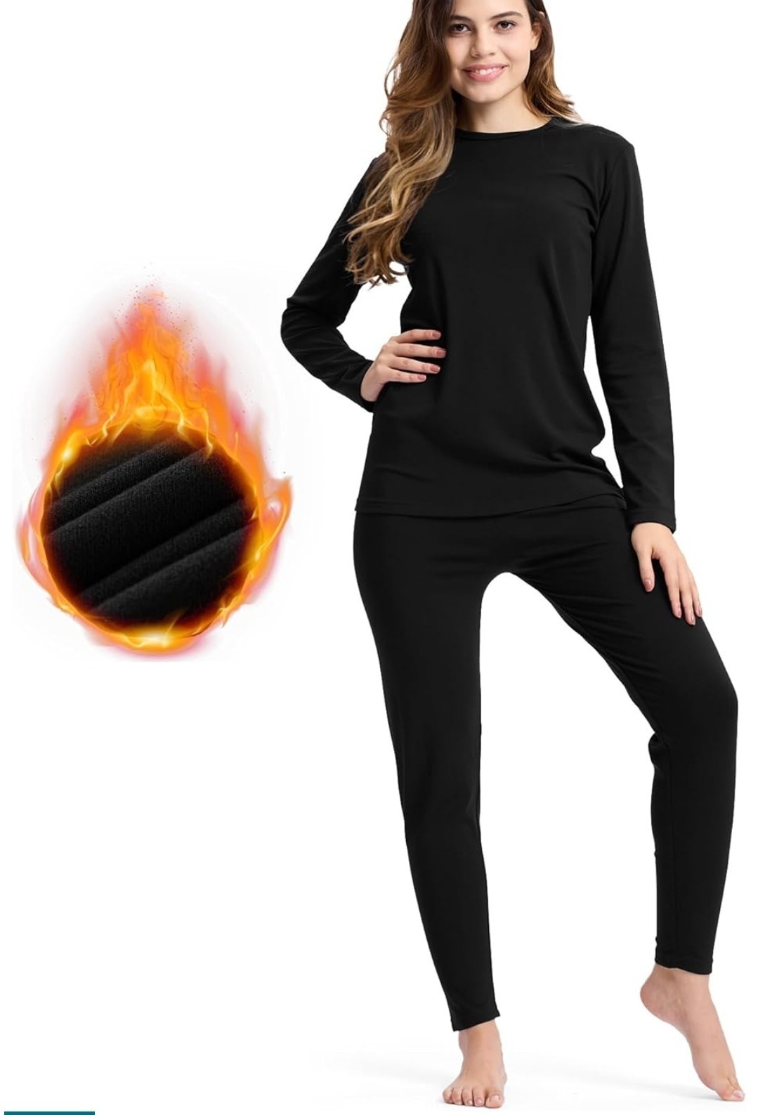 BAMBOO COOL Women’s Plain Thermal Underwear Talla XXL