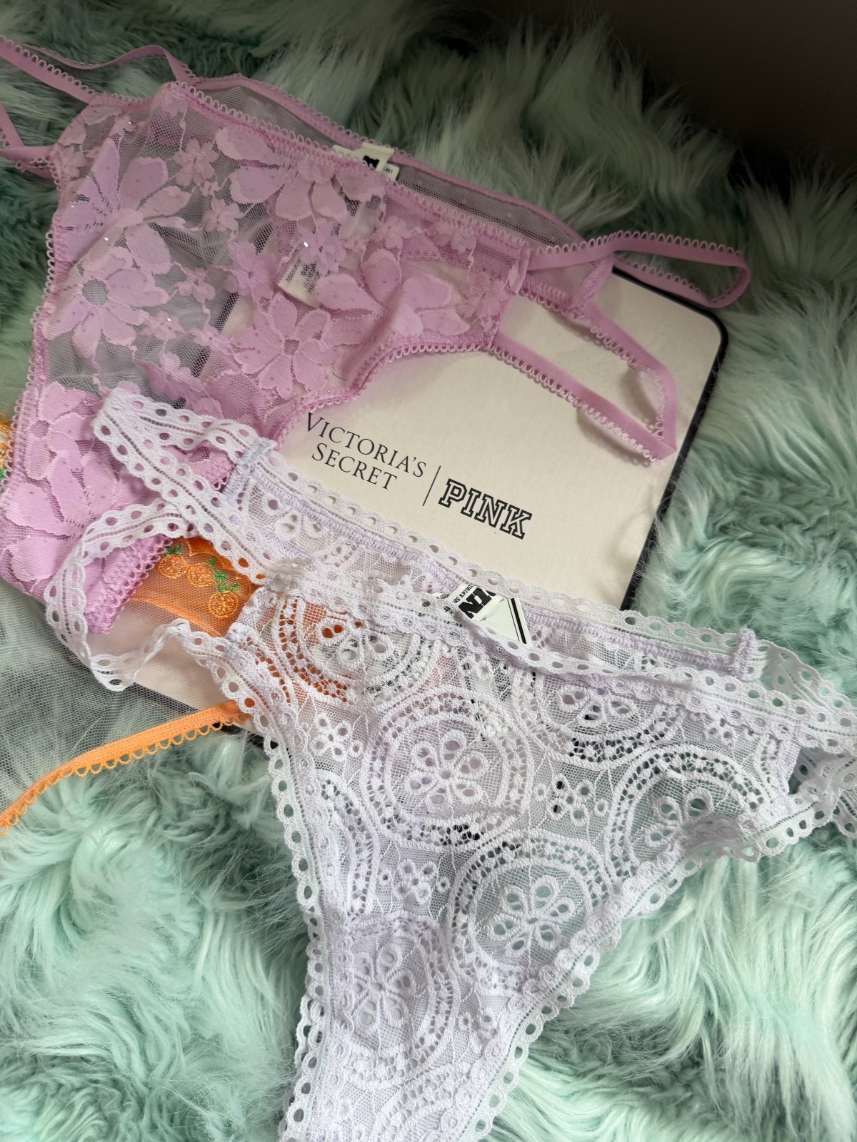 Three (3) PINK Victoria’s Secret PINK Wink Strappy Thong Panty NEW with TAGS