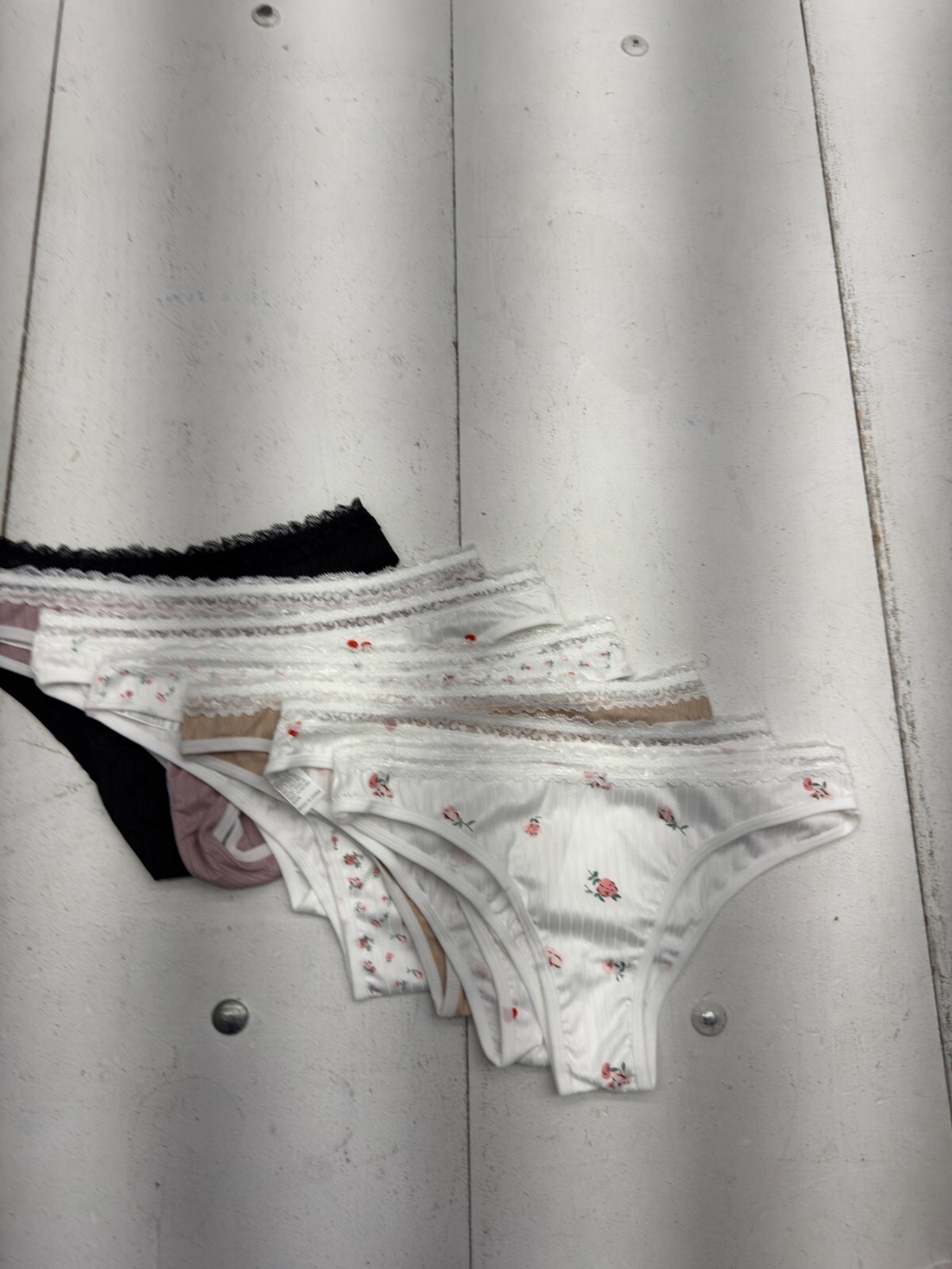 Shein 7 Pack Multi print Thong Underwear Womens Size Small