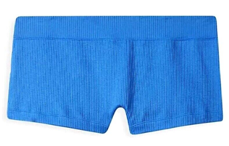 Torrid Curve Nautical Blue Boyshort Panty Seamless Ribbed Mid Rise Size 3-4-5-6